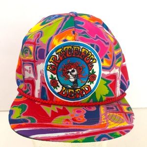 Vtg 90s Grateful Dead Retro San Sun SnapBack Hat